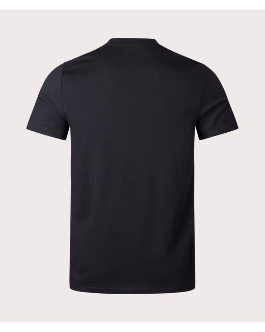 Fred Perry Black Embroidered T-shirt for men