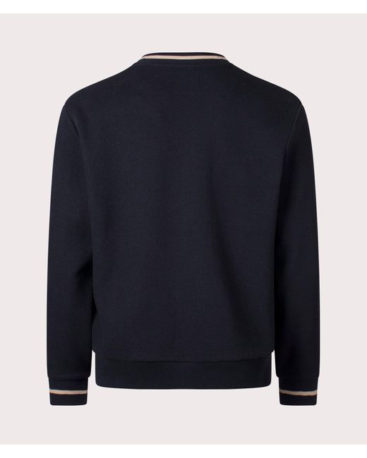 Fred Perry Blue Tipped Pique Texture Cardigan for men