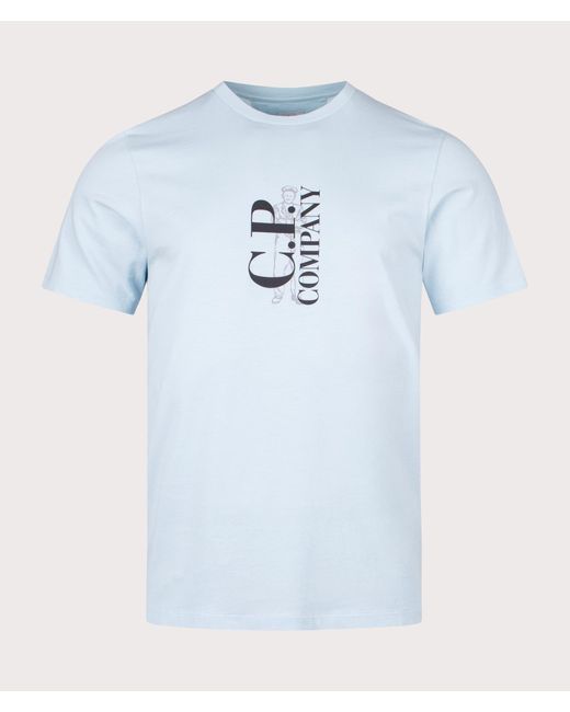 C P Company Blue 30/1 Jersey British Sailor T-shirt for men