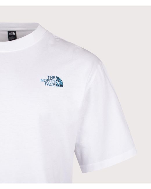 The North Face White Oversized Fit Liquid Nse Box Graphic T-Shirt for men