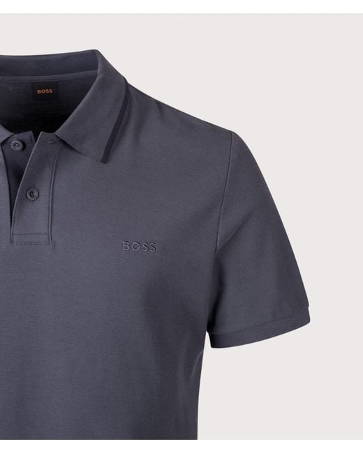 Boss Blue Regular Fit Phoenix Polo Shirt for men