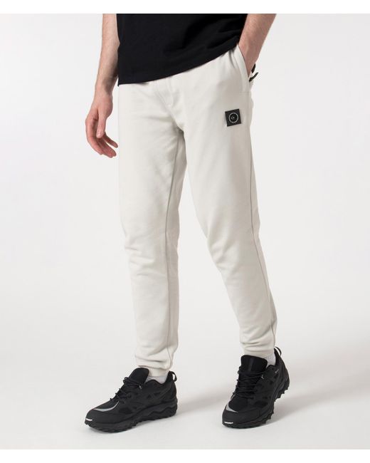 Marshall Artist White Relaxed Fit Siren Joggers for men