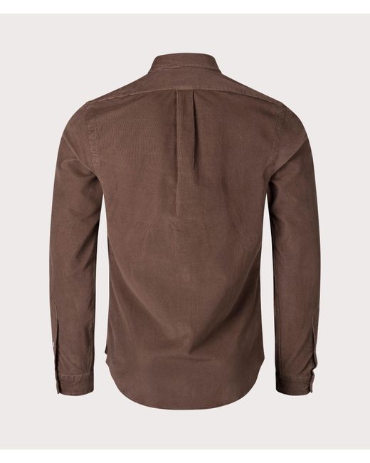Polo Ralph Lauren Slim Fit Corduroy Shirt in Brown for Men Lyst UK