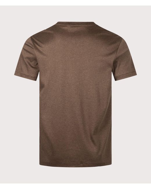 Polo Ralph Lauren Brown Custom Slim Fit Pima T-Shirt for men