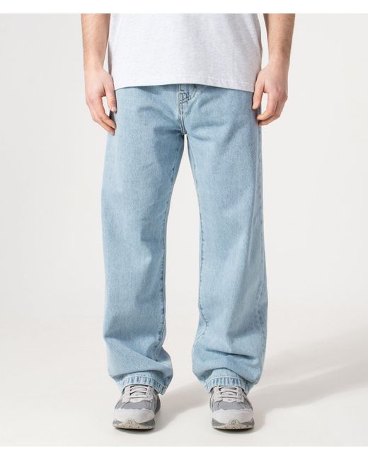 Carhartt Blue Loose Tapered Fit Landon Jeans for men