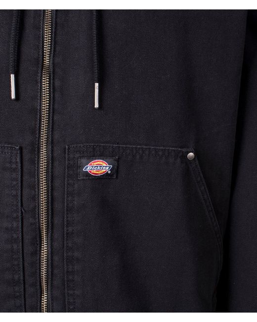 Dickies Blue Hooded Duck Canvas Jacket for men