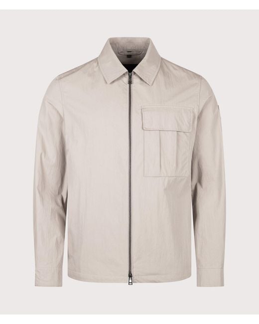 Belstaff Natural Regular Fit Cargo Overshirt for men