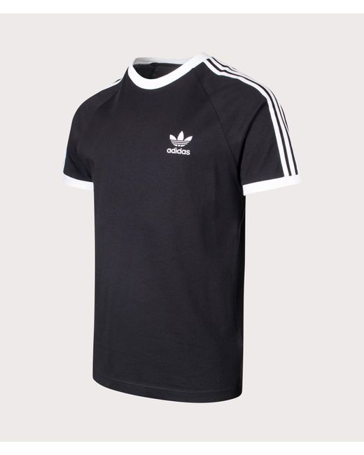 Adidas Originals Black Slim Fit Adicolor Classics 3-Stripes T-Shirt for men