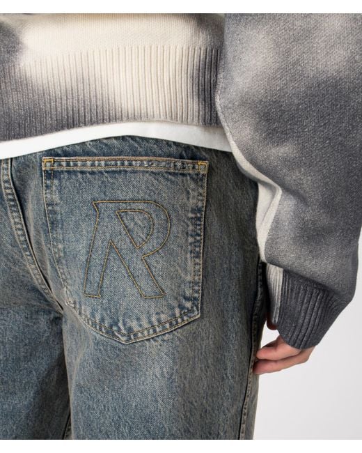 Represent Blue Straight Leg R2 Jeans for men