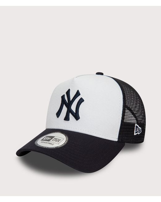 KTZ Black New York Yankees Team Colour Block Trucker Cap for men
