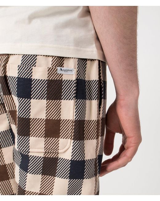 Aquascutum Natural Macro Club Check Short Pants for men