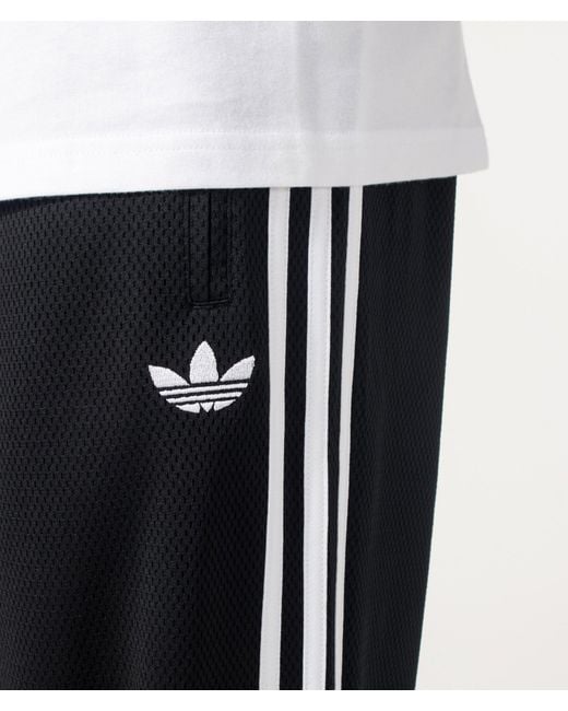 Adidas Originals Black Mesh Firebird Track Pant for men