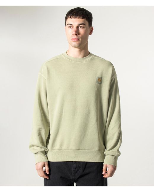 Carhartt Green Balloon Fit Nelson Sweatshirt (Fits Big To Size) for men