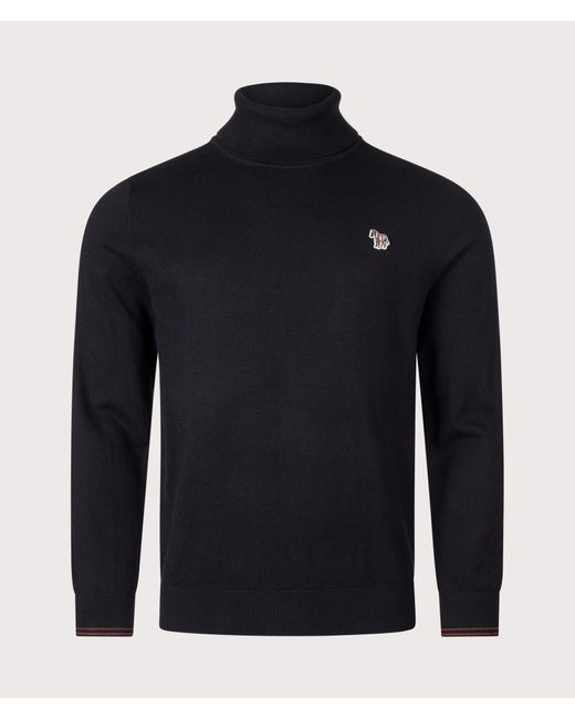 Paul Smith Blue Regular Fit Roll Neck Jumper for men