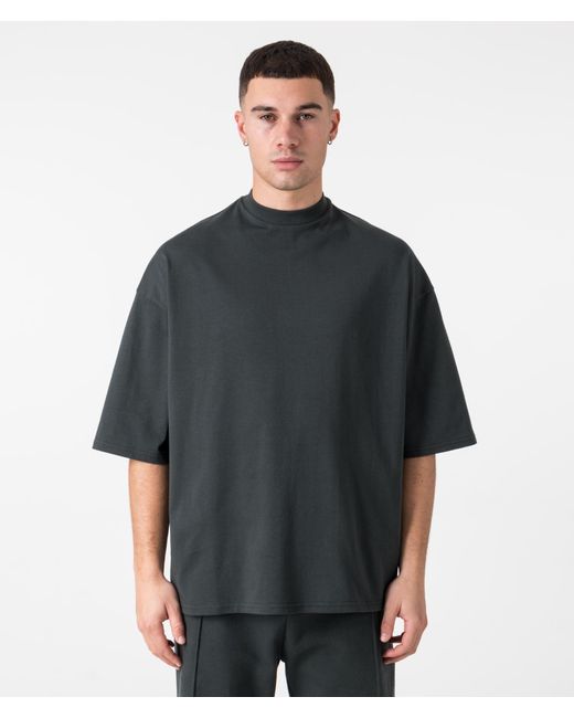 FLORENCE BLACK Black Oversized Heavy T-Shirt V3 for men