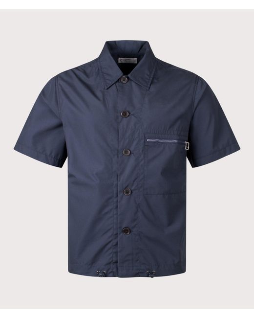 Universal Works Blue Recycled Polytech Z Tech Overshirt for men