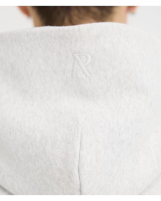 Represent White Oversized Initial Boxy Hoodie for men