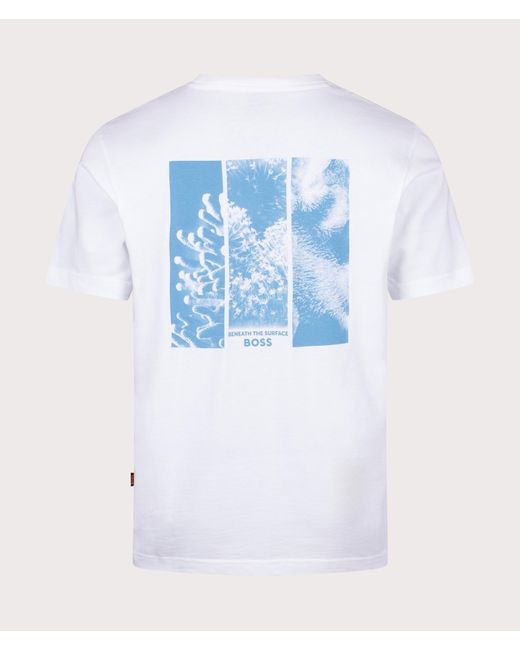 Boss Blue Relaxed Fit Te Coral T-shirt for men
