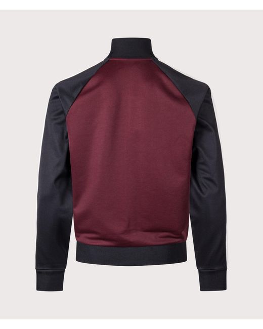 Fred Perry Purple Regular Fit Contrast Sleeve Track Jacket for men