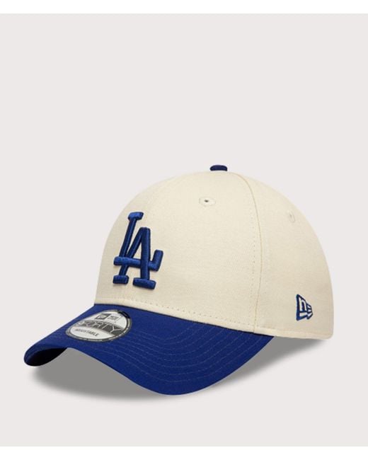 KTZ Blue La Dodgers Colour Block 9Forty Adjustable Cap for men
