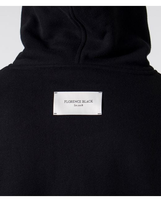 FLORENCE BLACK Black Oversized Hoodie for men