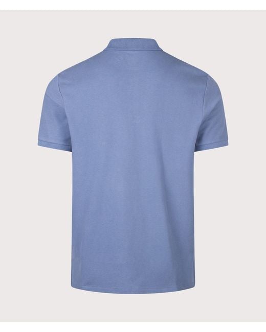 Polo Ralph Lauren Blue Custom Slim Fit Stretch Mesh Polo Shirt for men