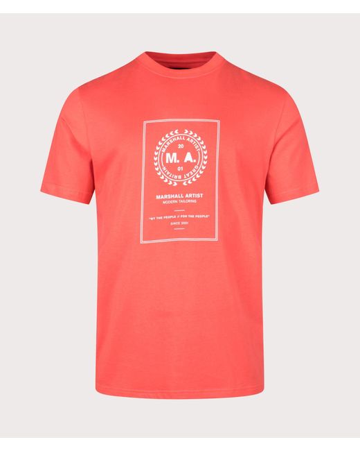 Marshall Artist Pink Cartellino T-shirt for men