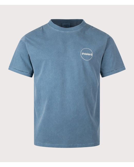 Thisisneverthat Blue C-Logo T-Shirt for men