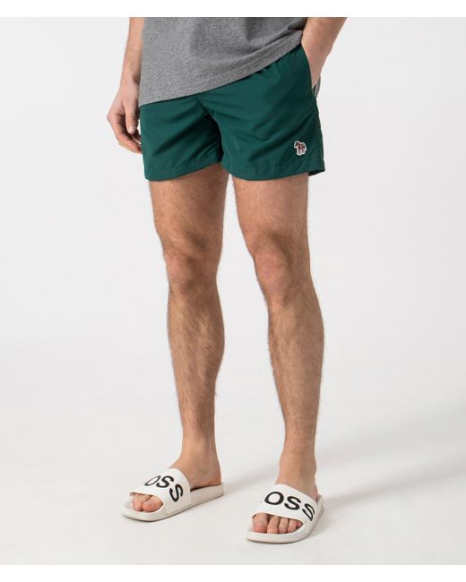 PS by Paul Smith Green Ps Zebra Swim Shorts for men