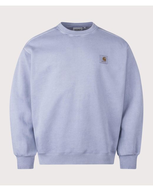 Carhartt Blue Balloon Fit Nelson Sweatshirt (Fits Big To Size) for men