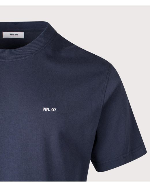 NN07 Blue Adam Emb T-Shirt for men