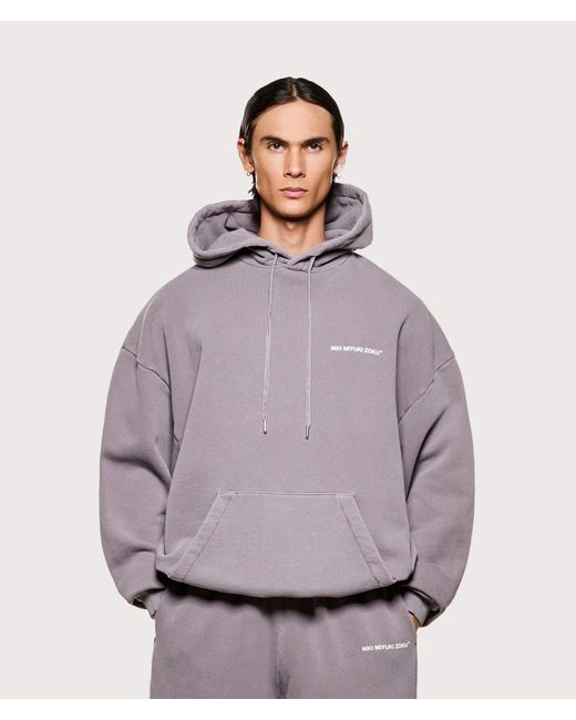 MKI Miyuki-Zoku Gray Oversized Uniform Hoodie for men