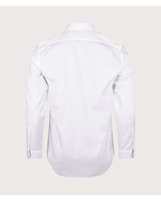 Paul Smith White Slim Fit Zebra Shirt for men