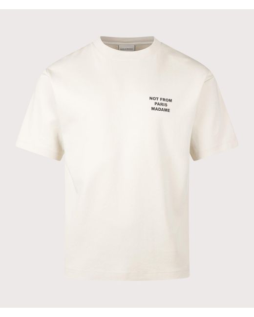 Drole de Monsieur Natural Relaxed Fit Slogan T-Shirt for men