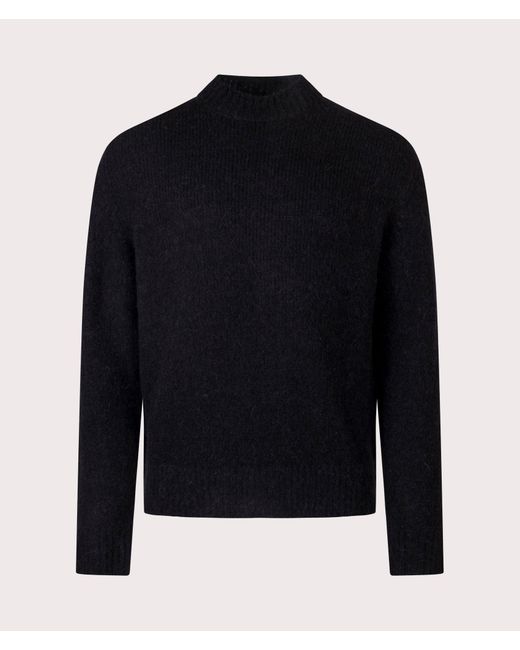 Norse Projects Blue Relaxed Fit Rasmus Mock Neck Brushed Jumper for men