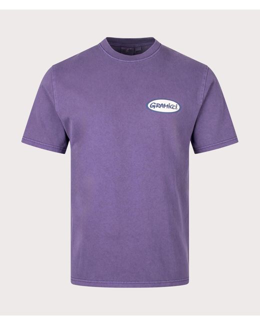 Gramicci Purple Oval T-shirt for men
