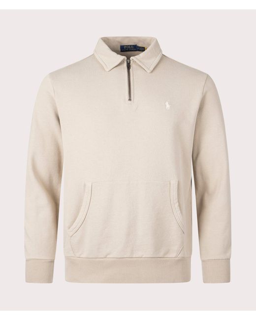 Polo Ralph Lauren Natural Quarter Zip Sweatshirt for men