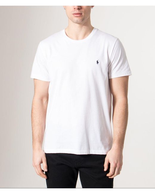 Polo Ralph Lauren White Custom Slim Fit T-Shirt for men