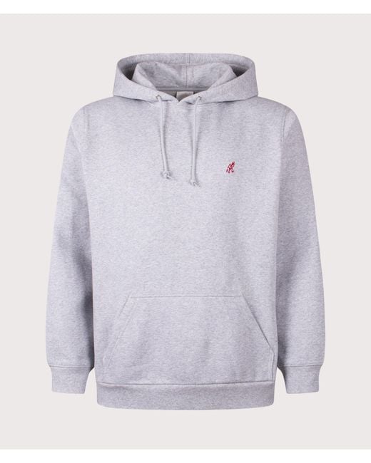 Gramicci Gray One Point Hoodie for men
