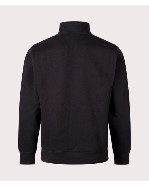 Carhartt Blue Quarter Zip Chase Sweatshirt for men
