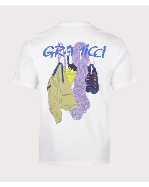 Gramicci Blue Equipped T-shirt for men