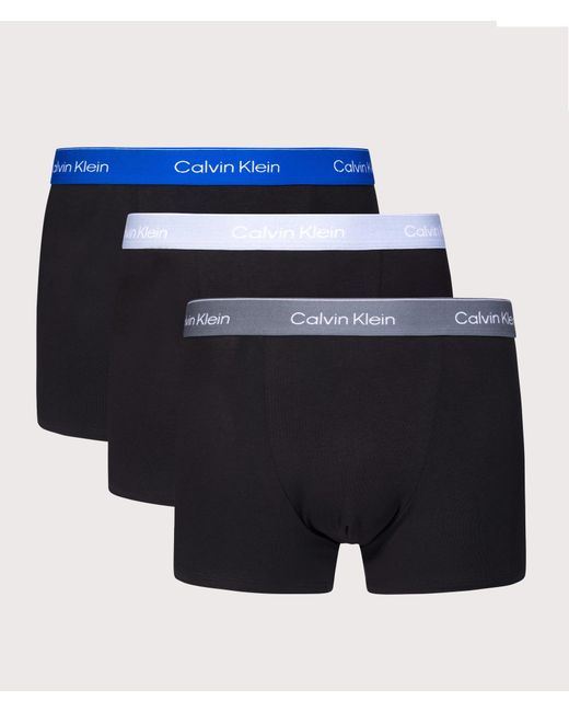 Calvin Klein Blue 3 Pack Relaxed Fit Trunks for men