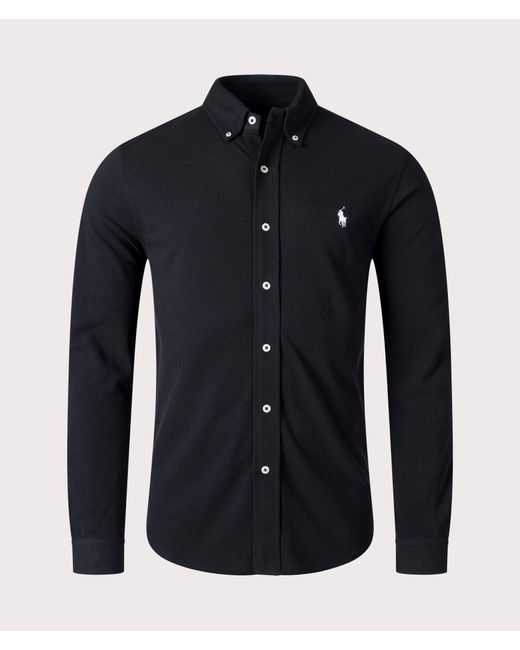 Polo Ralph Lauren Blue Featherweight Mesh Shirt for men