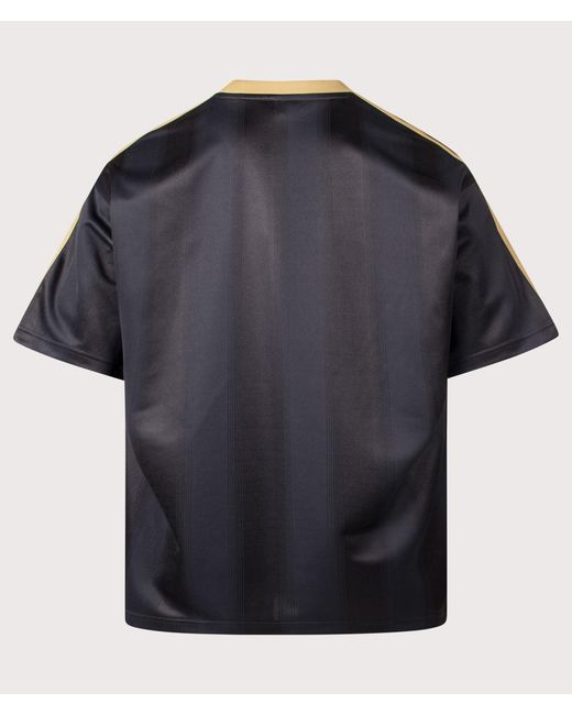 Adidas Originals Blue Oversized Fit Adicolour Jacquard Jersey T-Shirt for men