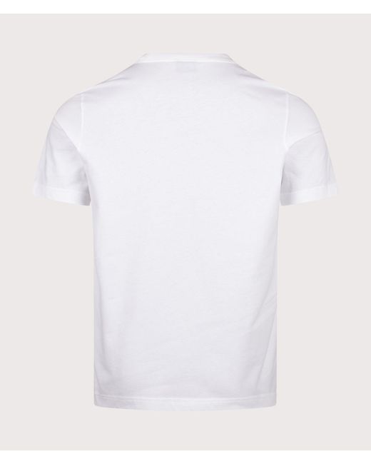 Paul Smith White Regular Fit Organic Cotton Patch Zebra T-Shirt for men