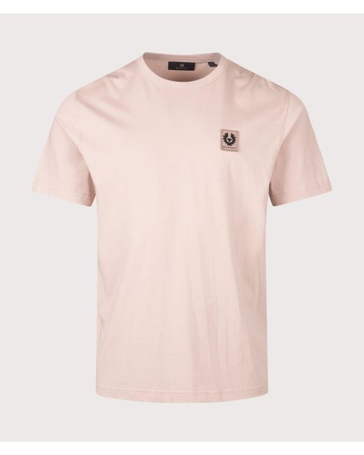 Belstaff Pink Regular Fit T-Shirt for men