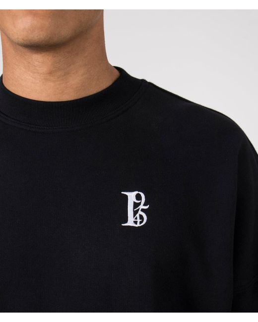 FLORENCE BLACK Blue Oversized 1954 Sweatshirt for men
