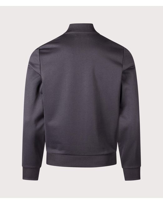 Fred Perry Gray Regular Fit Geometric Track Jacket for men