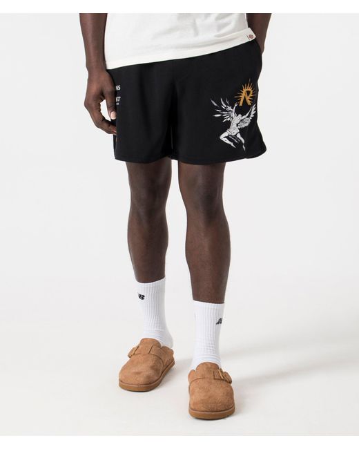 Represent Black Icarus Shorts for men