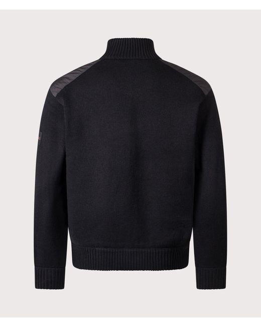Boss Blue Korado Hybrid Knitted Track Jacket for men